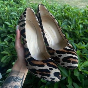 Giuseppe Zanotti Heels Leopard Print Pony Hair Stiletto EU 39 w/protect sole!
